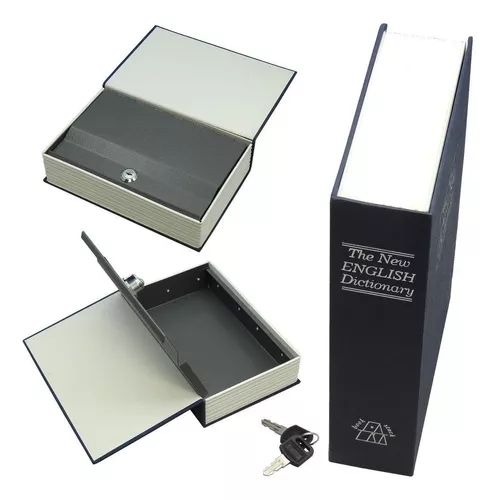 Caja Fuerte Con Llave Forma Libro