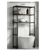 Estante organizador de baño vertical