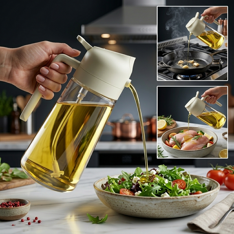 Dispensador Oslo — Aceitera 2 en 1 con Pulverizador